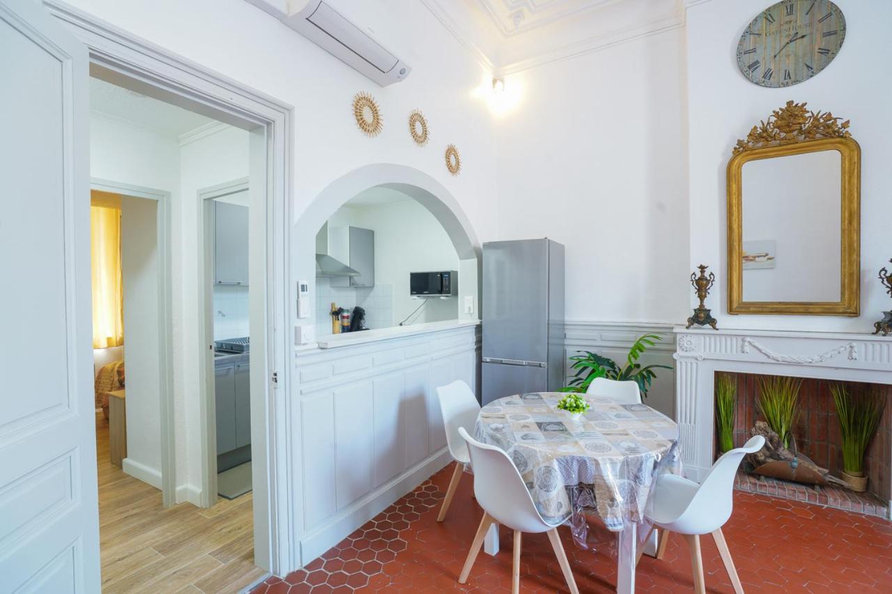 Appartement Du Forum,La Gare, 50 M2 , Climatisation, Garage, Cour Narbonne Buitenkant foto