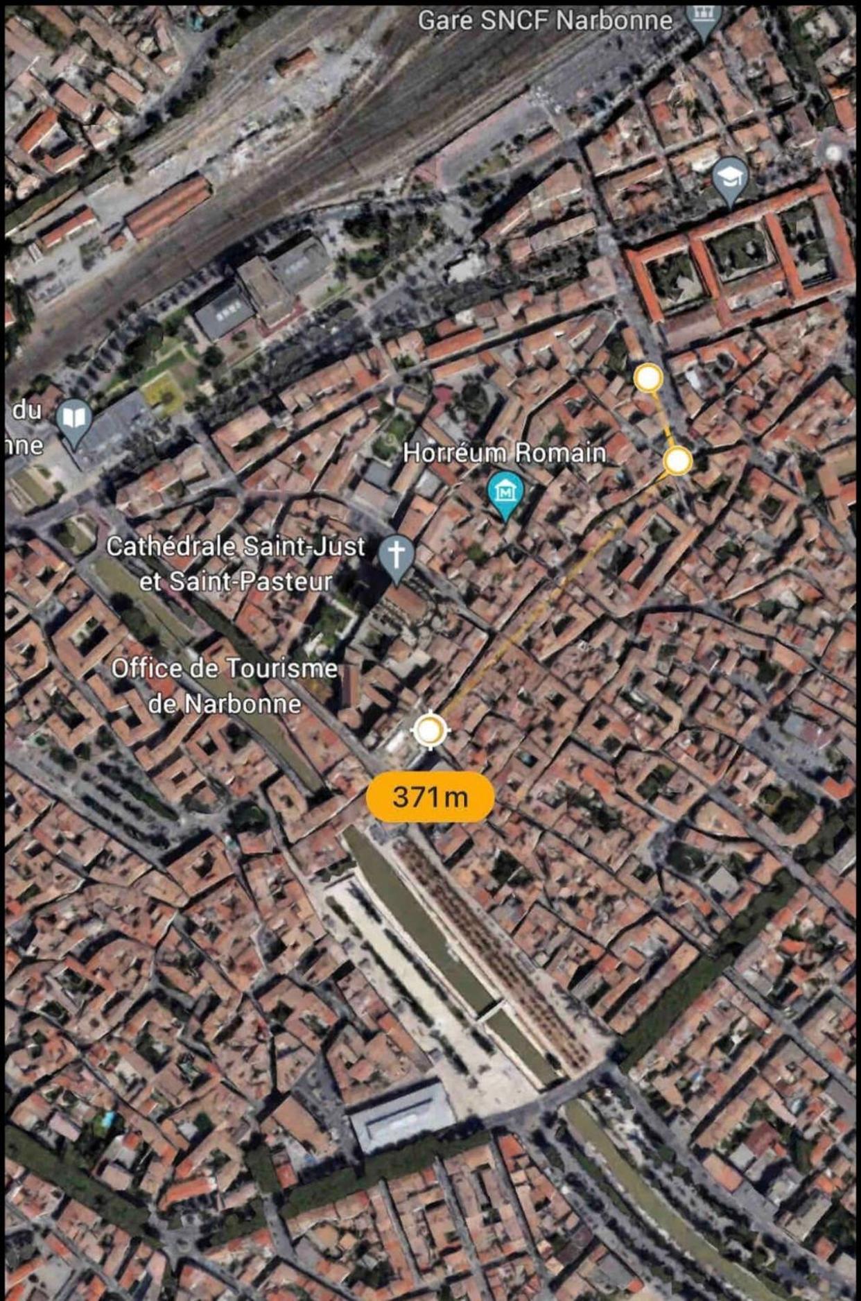 Appartement Du Forum,La Gare, 50 M2 , Climatisation, Garage, Cour Narbonne Buitenkant foto