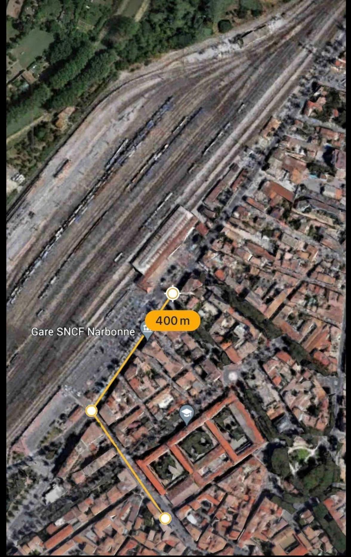 Appartement Du Forum,La Gare, 50 M2 , Climatisation, Garage, Cour Narbonne Buitenkant foto